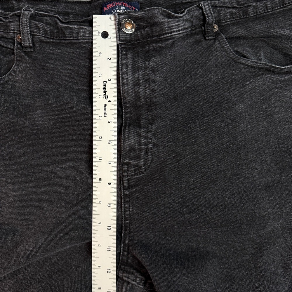 Mens Architect Jean Company Jeans | Waist 40 | Black Faded Straight Leg Denim - Picture 9 of 14